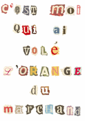 Le voleur d'orange s'invite au march&eacute;